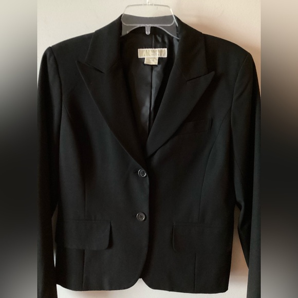 Michael Kors Black Blazer Jacket Women Size 10 Business Casual - Picture 2 of 7
